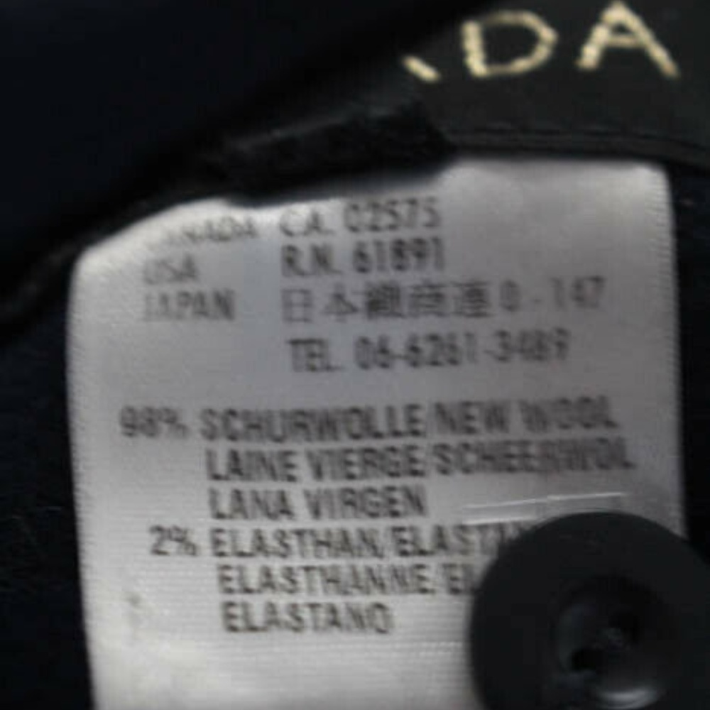 Escada Blue Wool Pleated High Rise Dress Pants 34 - Picture 7 of 8